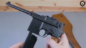 Страйкбольный пистолет WE WE-712-BK (6 мм, Mauser 712) видео обзор 4k