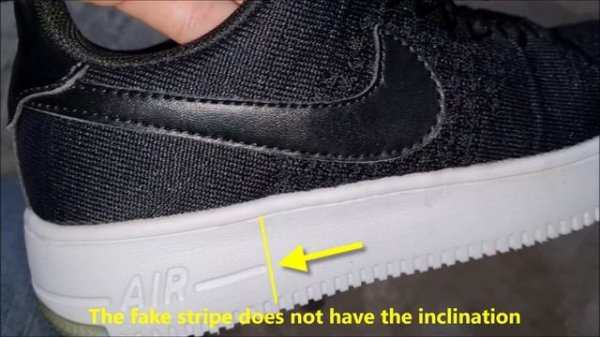 Nike Air Force 1 flyknit real vs fake. How to spot fake Nike Air Force 1 shoes