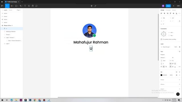 Profile Card UI Design | Figma Tutorial смотреть онлайн