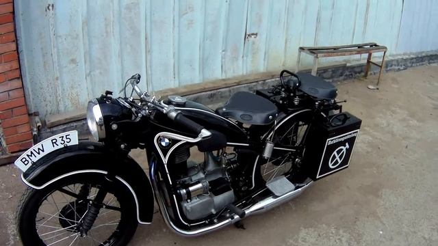 Реставрация мотоцикла BMW R35. Мото обзор восстановленного БМВ смотреть онлайн