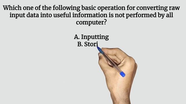 Which one of the following basic operation for converting raw input data into useful information смотреть онлайн