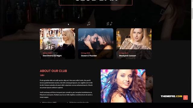 Domex - Night Club WordPress Theme night club sound Hayashi смотреть онлайн