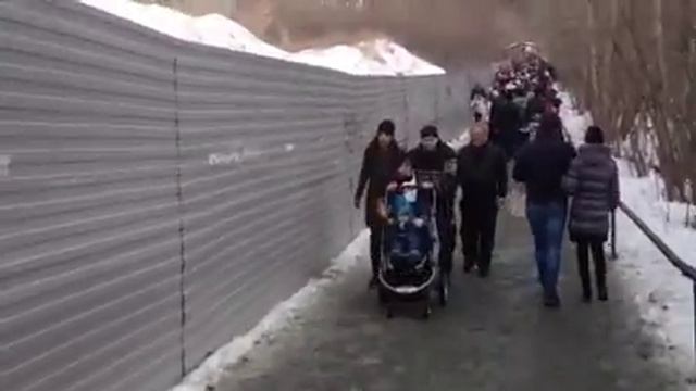 В ЦПКиО на масленицу было не попасть. смотреть онлайн