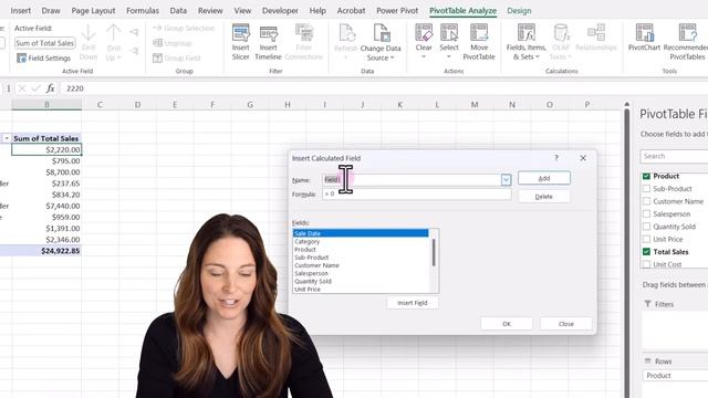 How to Add a Calculated Field to a Pivot Table in Excel - Profit Margin PivotTable Formula Example смотреть онлайн