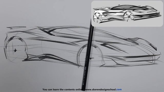 Super car design sketch смотреть онлайн