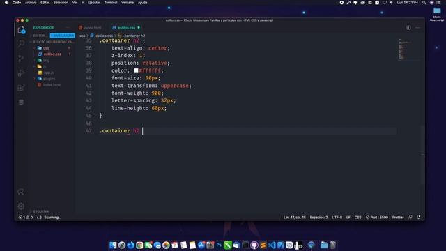 Efecto Mousemove Parallax y Partículas con HTML CSS y Javascript смотреть онлайн