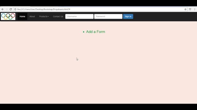 Bootstrap Navbar: Add a logo, dropdown, button, form and plain text смотреть онлайн