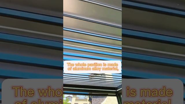 louvers outdoor automatic roof and led lights aluminum sliding glass fully automatic pergola смотреть онлайн