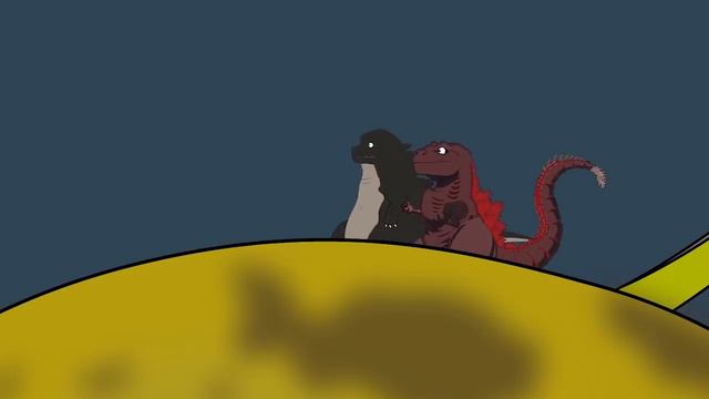 Godzilla, Kong vs. Giant Squid Scene [HD] | Godzilla Animation Cartoon смотреть онлайн