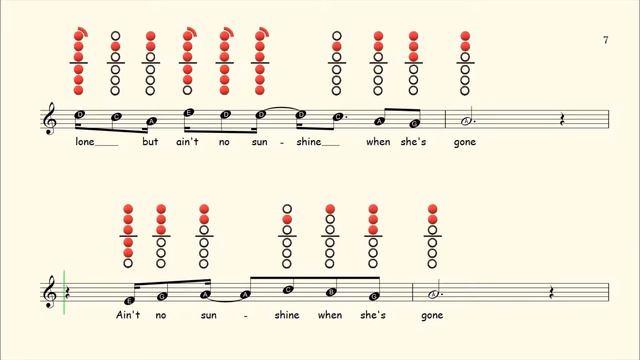 How to play Ain't no Sunshine on Tenor Saxophone | Sheet Music with Tab смотреть онлайн