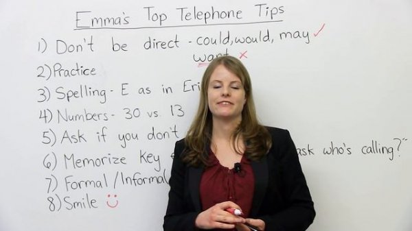 Telephone English: Emma's top tips