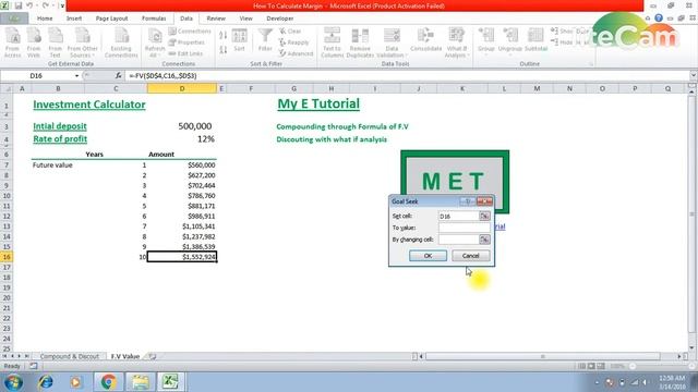 Create an Investment Fund Calculator with Microsoft Excel смотреть онлайн