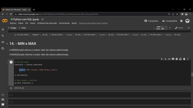 SQL com Python - #17 Comando MIN MAX смотреть онлайн