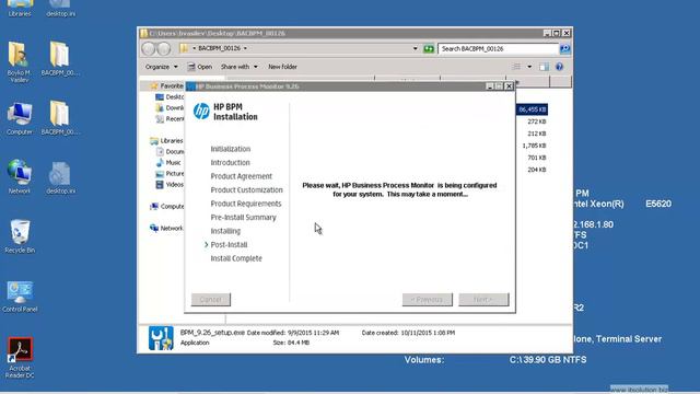 Install HP BPM 9.26 on Windows 2008R2 SE смотреть онлайн