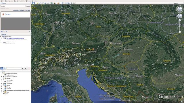 Где находится Австрия на карте мира? С кем граничит? смотреть онлайн