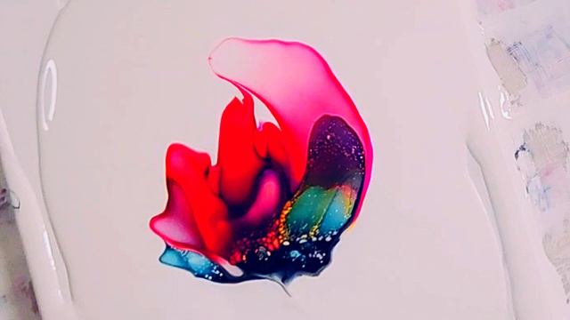Rubia ~ Beautiful Red Bloom #tlp #bloom #fluidart #acrylic смотреть онлайн