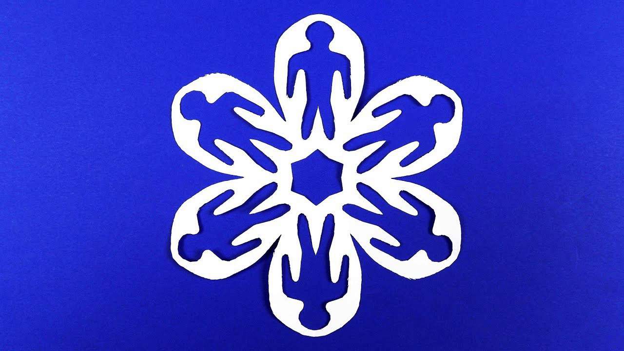 Как сделать снежинку из бумаги своими руками. Красивые снежинки из бумаги смотреть онлайн