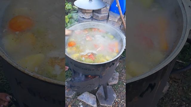 Шульпа из свинины в казане