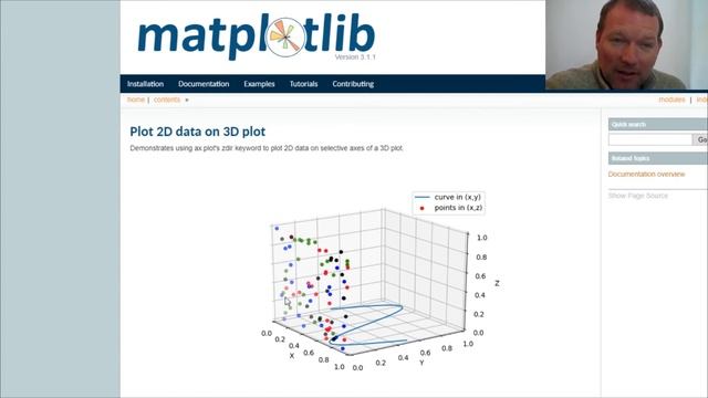 Python Basics Tutorial Matplotlib 3D Preview смотреть онлайн