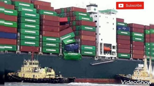 EVERGREEN container ship bound for USA lost 36 containers