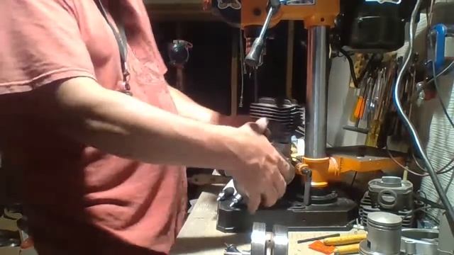 new pipe and drilling the studs to a stihl ts400 смотреть онлайн