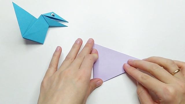 Движущаяся ворона оригами | Игрушка антистресс из бумаги | Talking crow смотреть онлайн