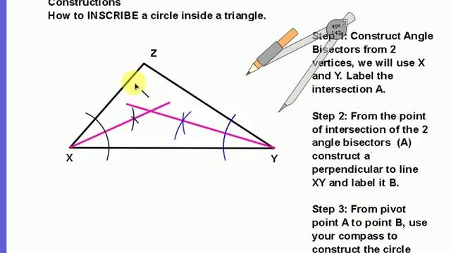 Inscribing a Circle Inside a Triangle смотреть онлайн