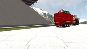 Автомобиль против Stairt BeamNG drive  Опасная автомобильная авария