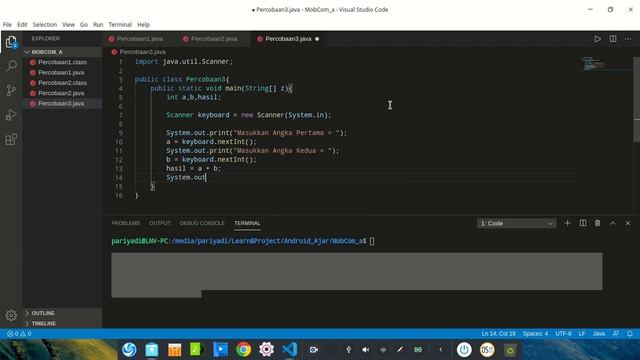 Belajar Pemrograman Java Dasar, Aritmatika Integer Gunakan Utility Scanner #4 смотреть онлайн