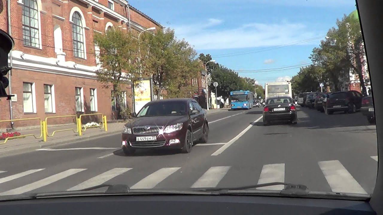 Поездки по Череповцу, Советский проспект. ч 1_3. смотреть онлайн