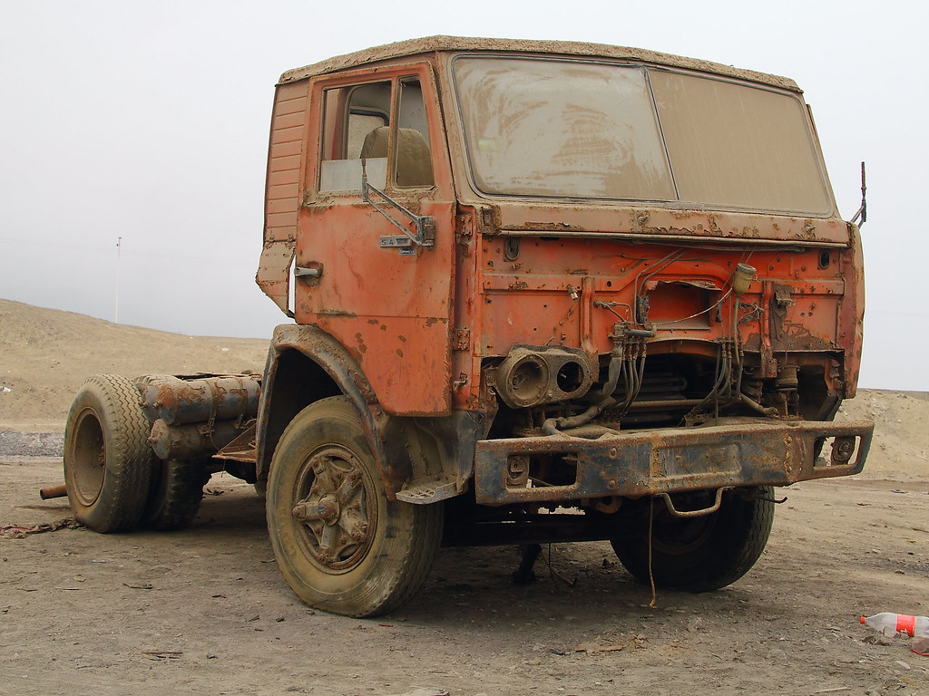 Реставрация старого грузовика Камаз 5410 тягач