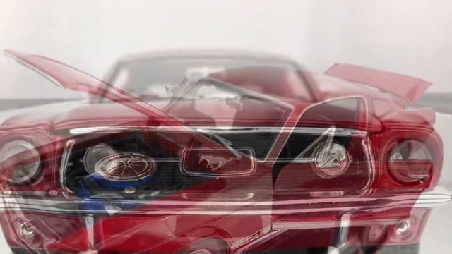 MAISTO 1967 FORD MUSTANG GTA ~ Red 1:18 Scale Diecast Muscle Car смотреть онлайн