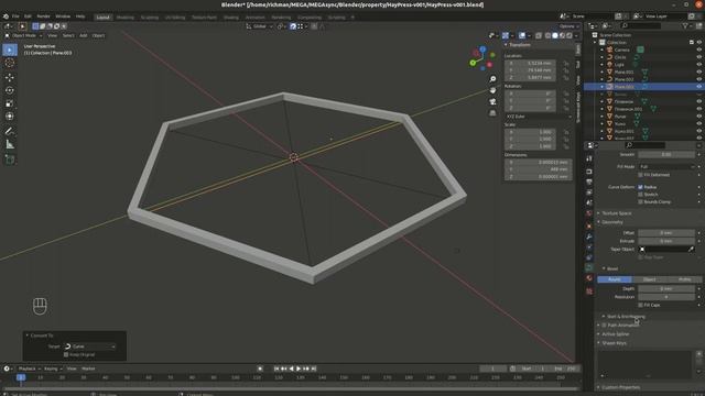 3D моделирование ручной тюковалки для сена из бочки в Блендере. Прототипирование реального проекта. смотреть онлайн