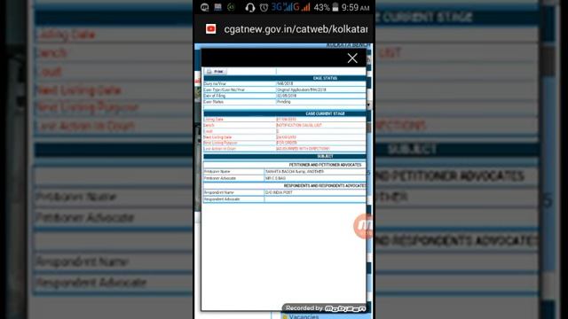 How to cheque court cases status /WB GDS court case 2018 смотреть онлайн