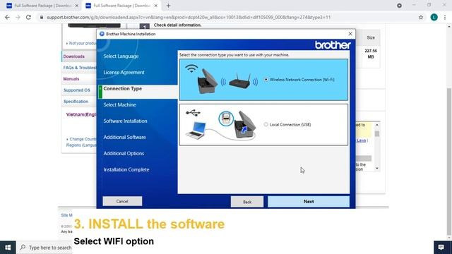 Setup Wifi Printing For Brother DCP-T420w