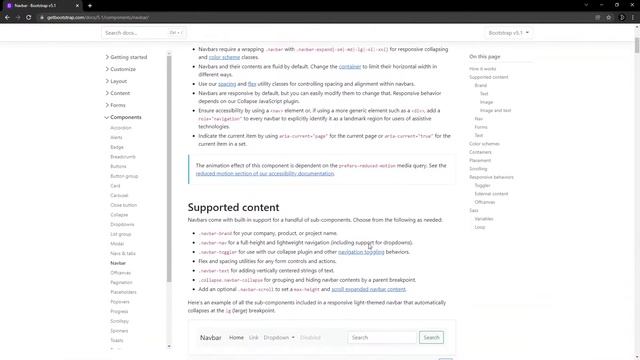 How to create a navbar via Bootstrap смотреть онлайн