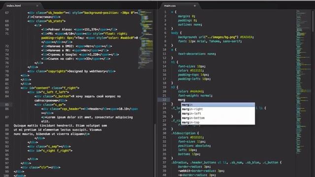 Как создать сайт самому Верстаем шаблон на HTML CSS 04 смотреть онлайн