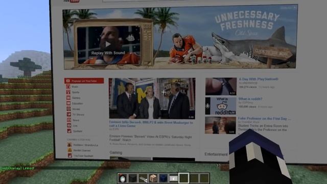 Minecraft: Web Displays Mod! (Functional Internet Browser) смотреть онлайн