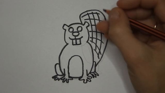 How to draw a baby beaver is very simple. Рисуем Бобрёнка очень просто смотреть онлайн