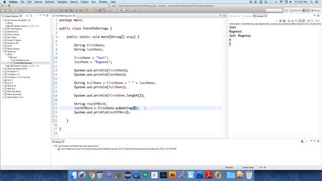 String substring() смотреть онлайн