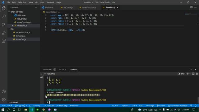 Class 75 || Topic: Spread operator, concatenate multiple arrays, array max смотреть онлайн
