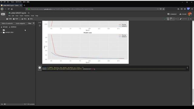 Running LeNet MNIST on GPU Accelerated Google Colab Notebooks смотреть онлайн