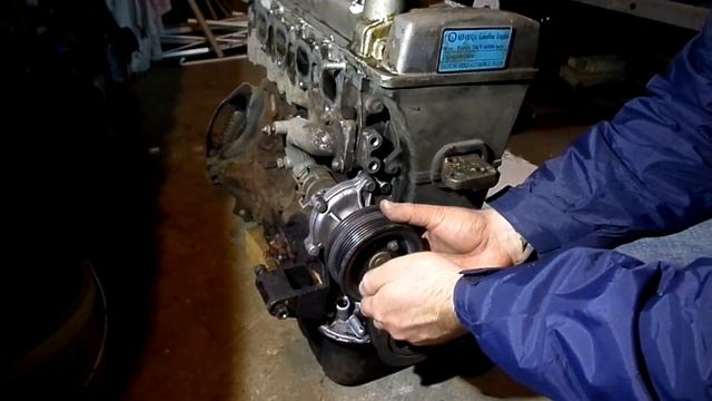 38 Снятие шкива помпы двигателя Джили МК копия двгателя TOYOT A4 FE смотреть онлайн