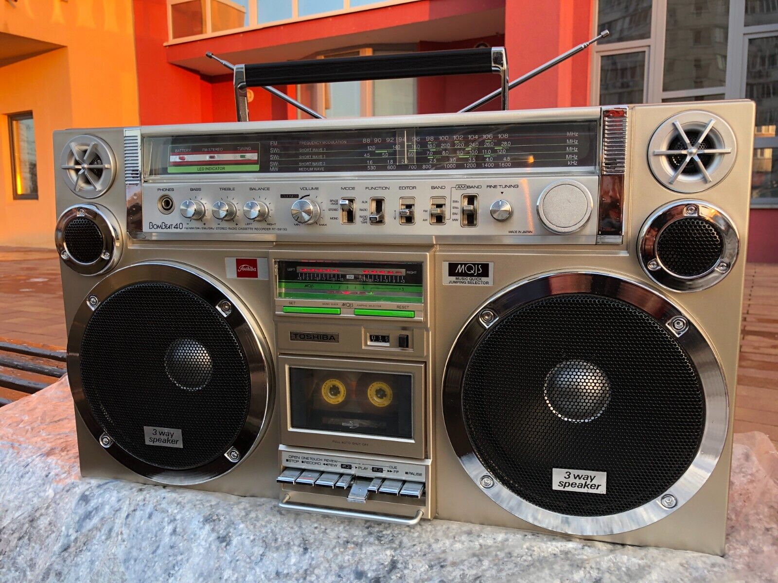 Toshiba RT-S913 G BomBeat 40 Stereo Radio Cassette Recorder-1981 ГОД- ЯПОНИЯ