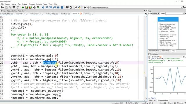 เขียน python กรองความถี่ที่ต้องการของเพลง โดยใช้ scipy signal butter lfilter смотреть онлайн