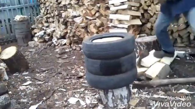 Как правильно с лёгкостью колоть дрова или как я отдыхаю смотреть онлайн