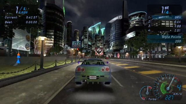 NFS Underground Quick race with Racing car || Nissan Skyline GTR Extreme modding смотреть онлайн