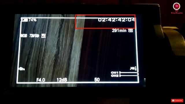 Sony NX100 Video Camera Recording Duration ,  TC Reset