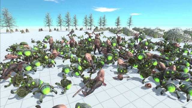 300 Space Bugs Xenoverm vs Infernals with Similar Cost Animal Revolt Battle Simulator смотреть онлайн