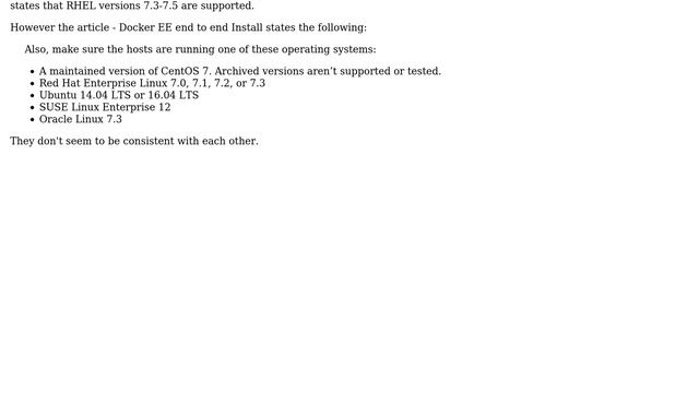 Docker EE 2.0 - Supported OSes смотреть онлайн